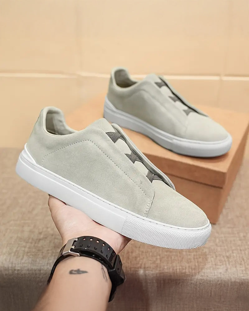 Larkin - Suede Lace-Up Sneakers