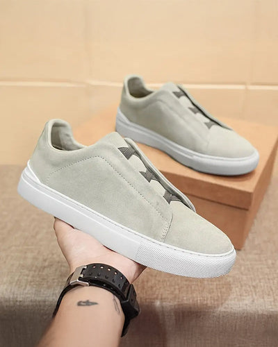 Larkin - Suede Lace-Up Sneakers