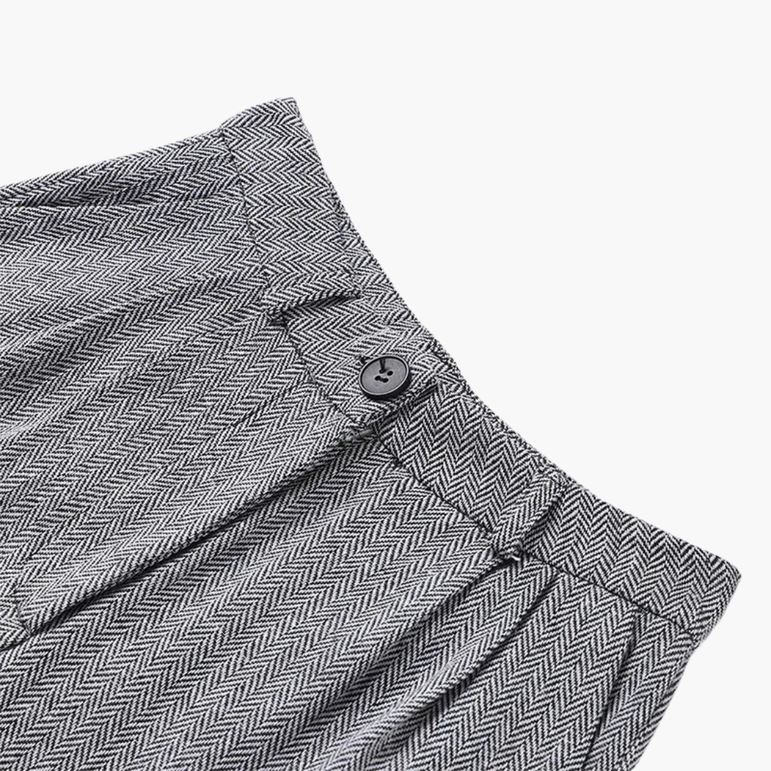 Ivory - Fishbone Crisp 3-Piece Suit