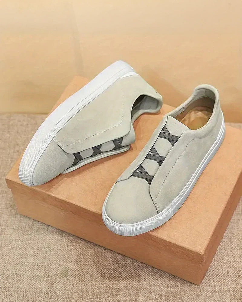 Larkin - Suede Lace-Up Sneakers