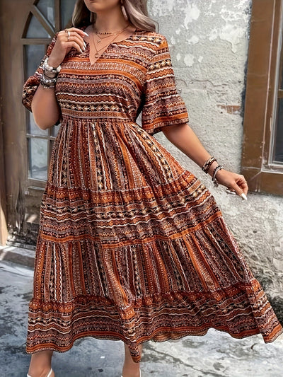 Zafira - Ethnic Flowy Dress