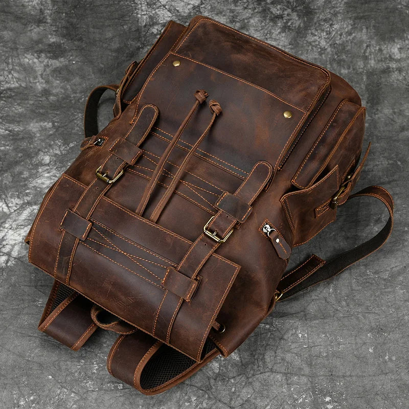 Leandro - Genuine Leather Backpack