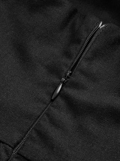 Simple and Chic Cotton & Linen Halter A-Line Long Dress