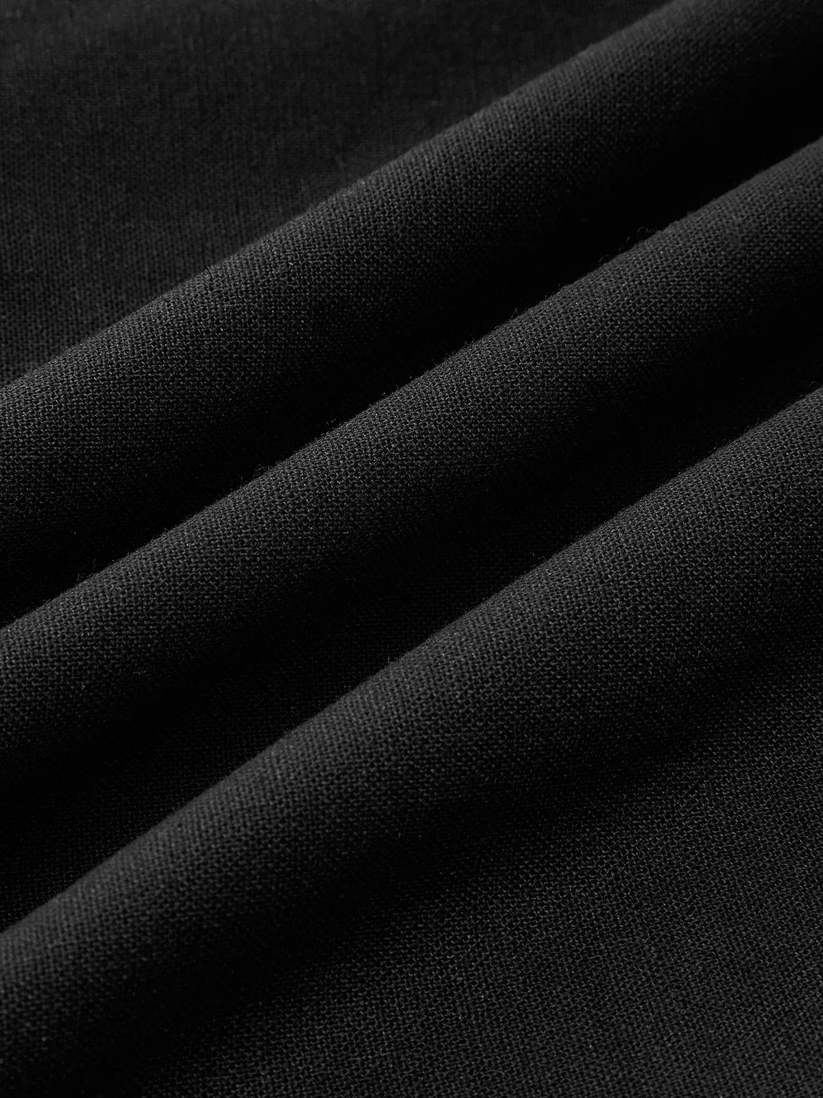 Simple and Chic Cotton & Linen Halter A-Line Long Dress