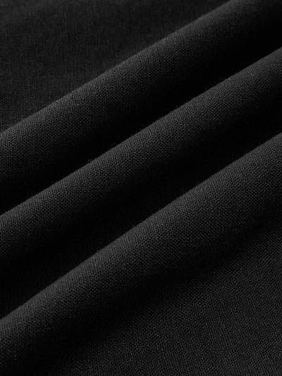 Simple and Chic Cotton & Linen Halter A-Line Long Dress