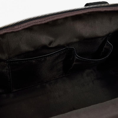Carl - Black Leather Travel Tote