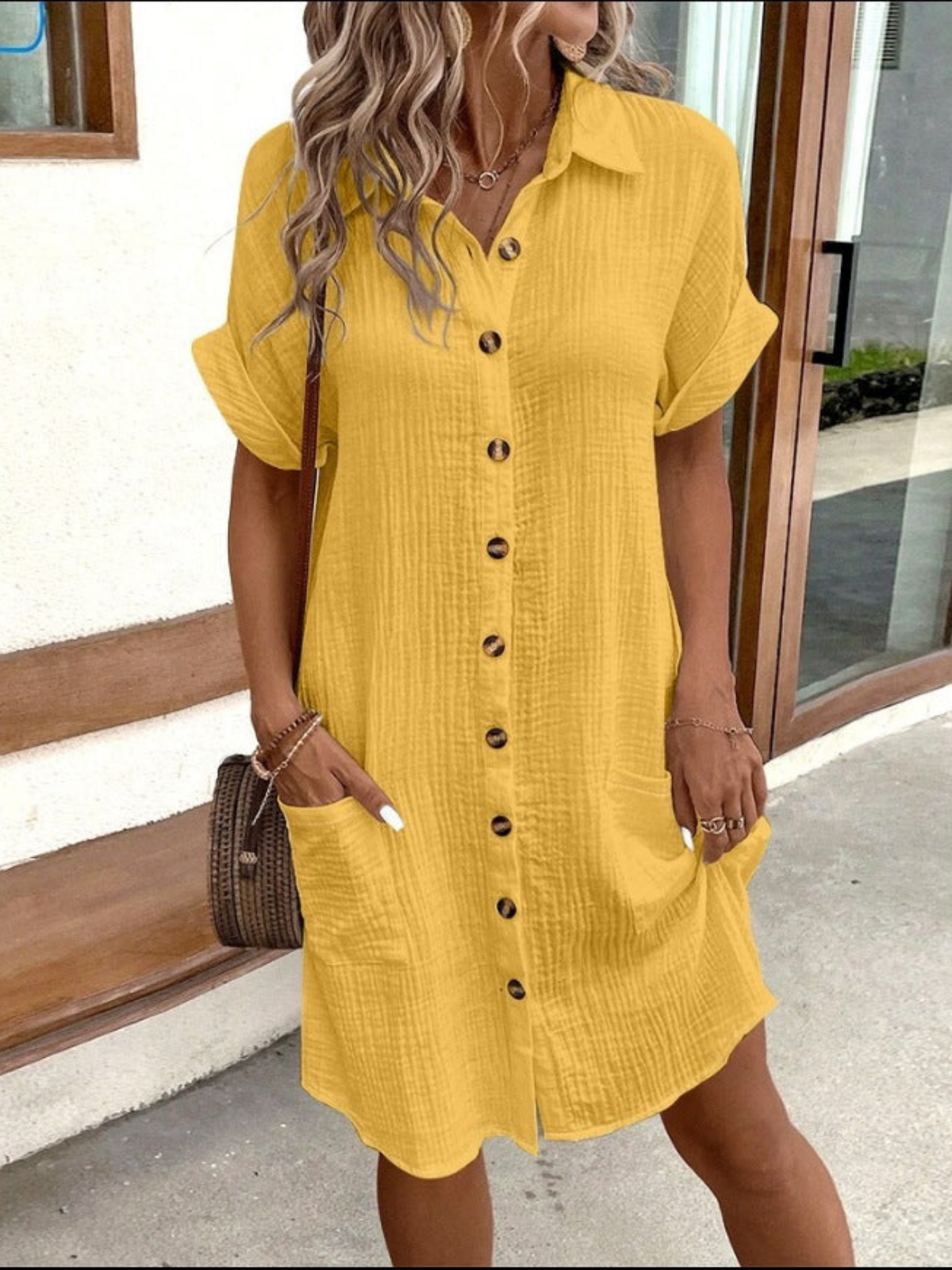 Soft and Chic Casual Style Linen Dress
