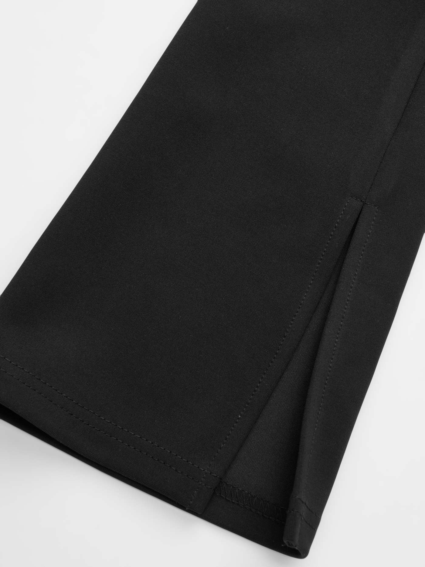 High Neck Solid Long Sleeve Mini Dress