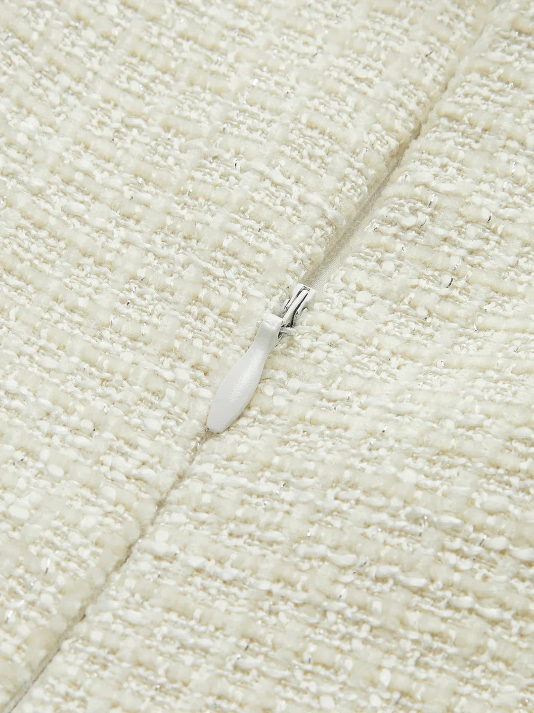 Elegant Style Tweed Pleated Strappy Dress