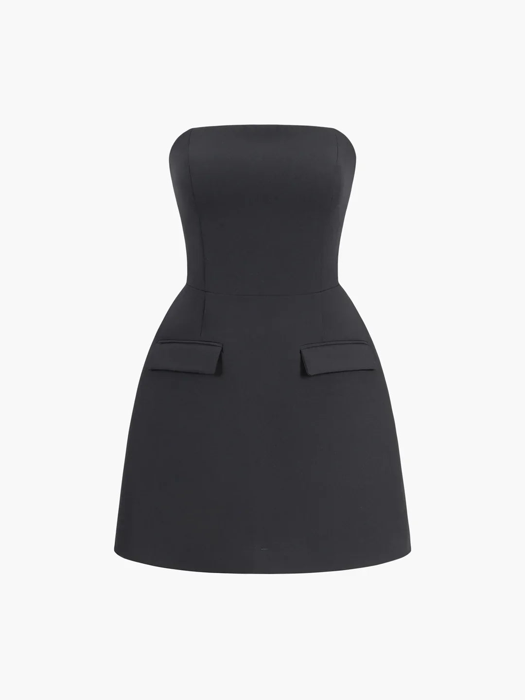 Always Elegant Solid Colour Tube Mini Dress