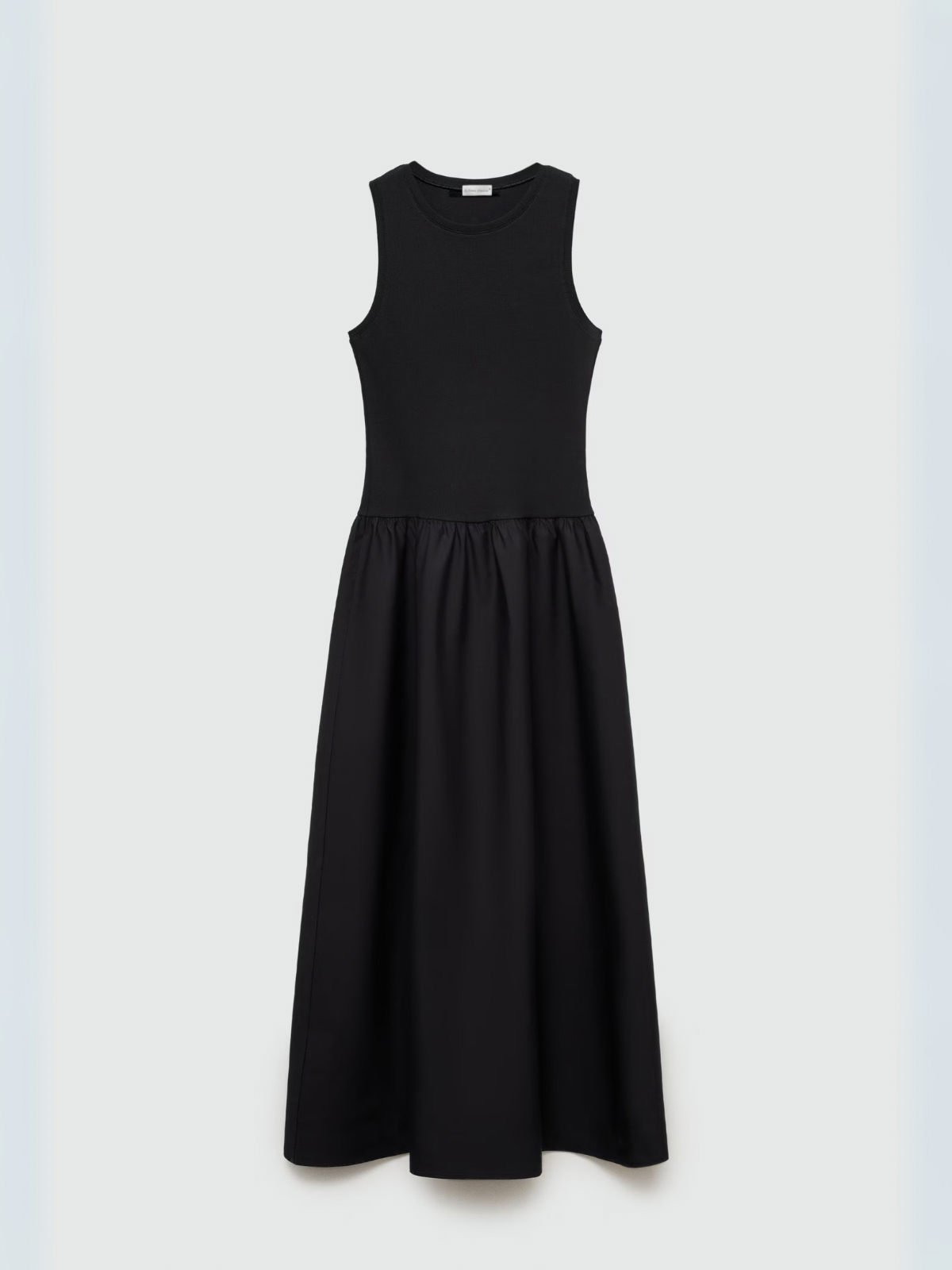 Round Neck Casual Stitching Vest Dress