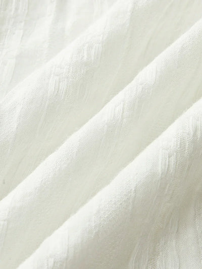 Semi-Sheer Solid Square Neckline Short Dress