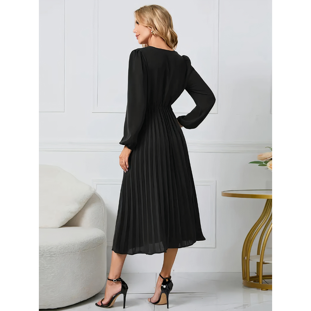Aika - Pleated Elegance Dress