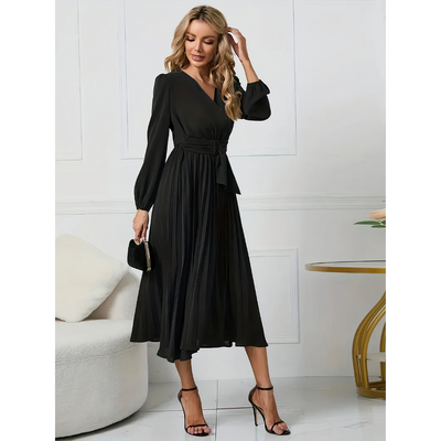 Aika - Pleated Elegance Dress