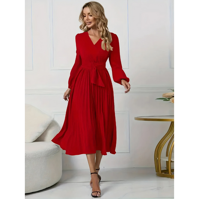 Aika - Pleated Elegance Dress