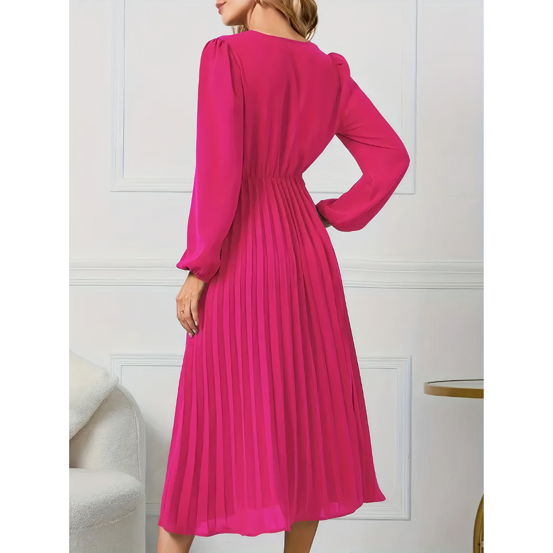 Aika - Pleated Elegance Dress