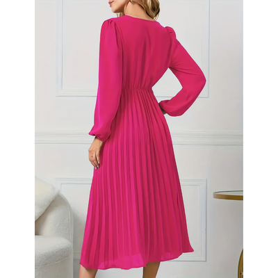 Aika - Pleated Elegance Dress