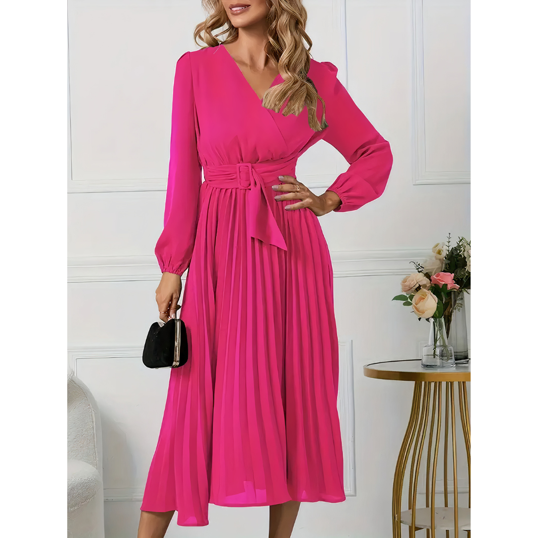 Aika - Pleated Elegance Dress