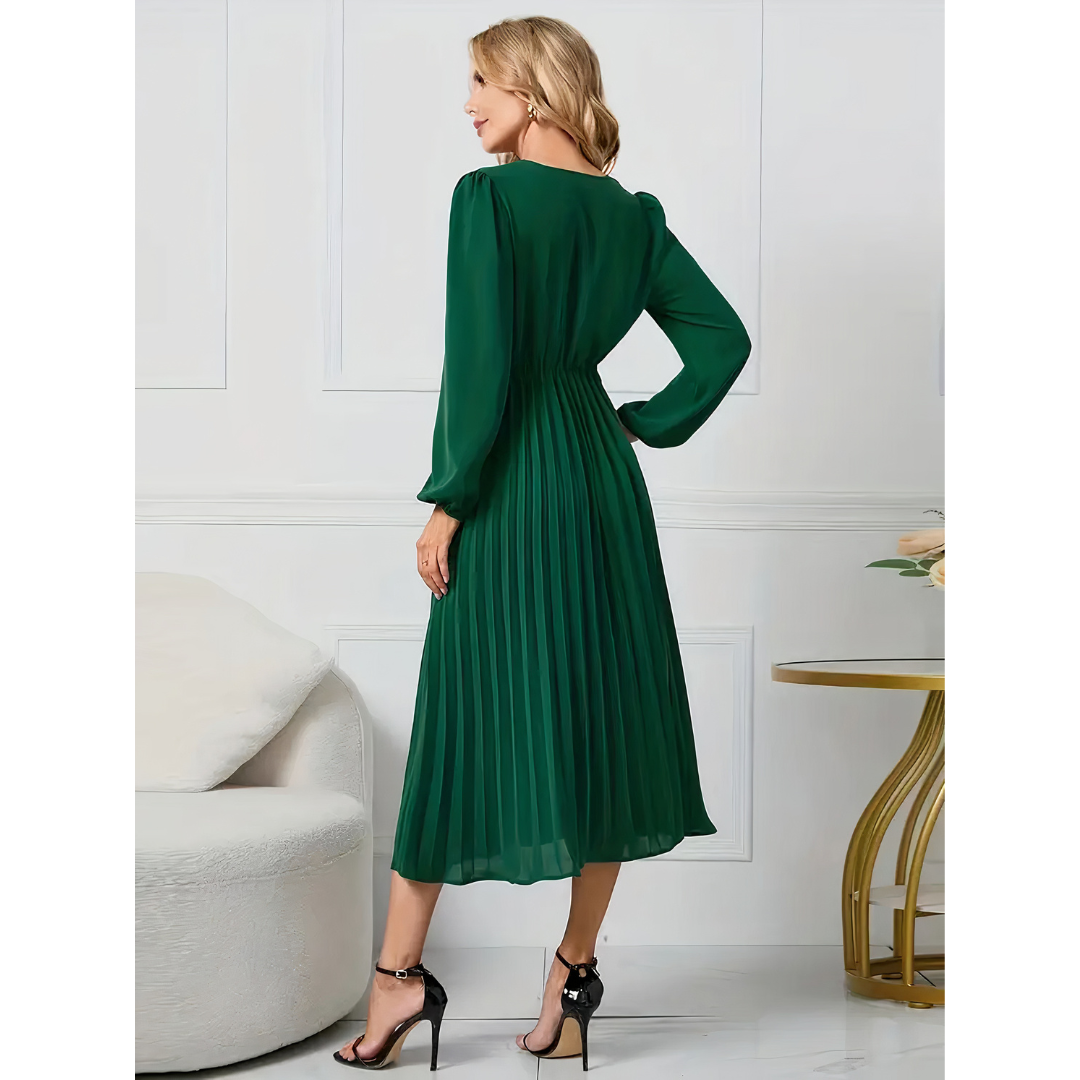 Aika - Pleated Elegance Dress