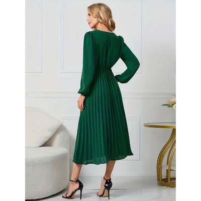 Aika - Pleated Elegance Dress