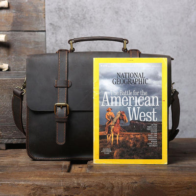 Jordan - Leather Courier Backpack