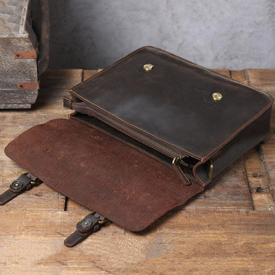 Jordan - Leather Courier Backpack