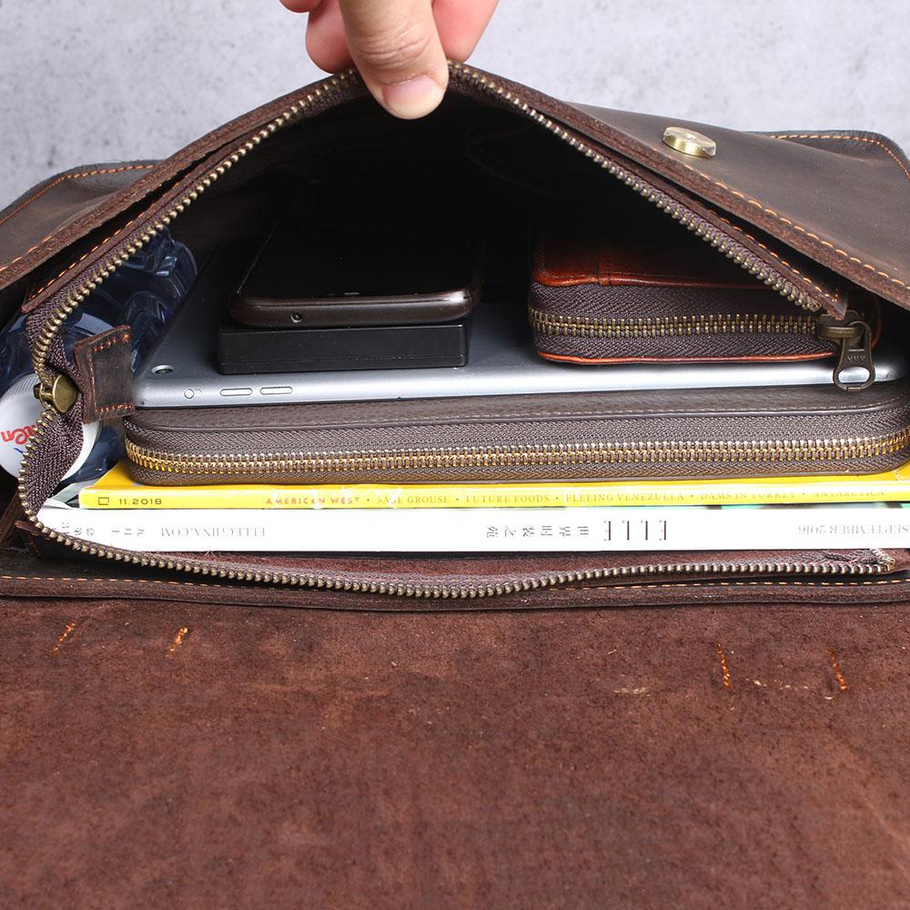 Jordan - Leather Courier Backpack