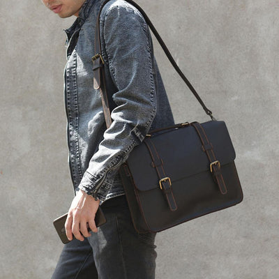 Jordan - Leather Courier Backpack