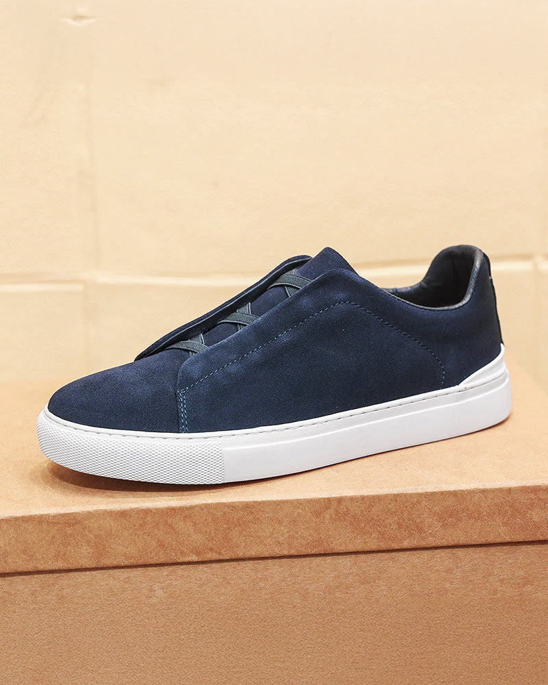 Larkin - Suede Lace-Up Sneakers