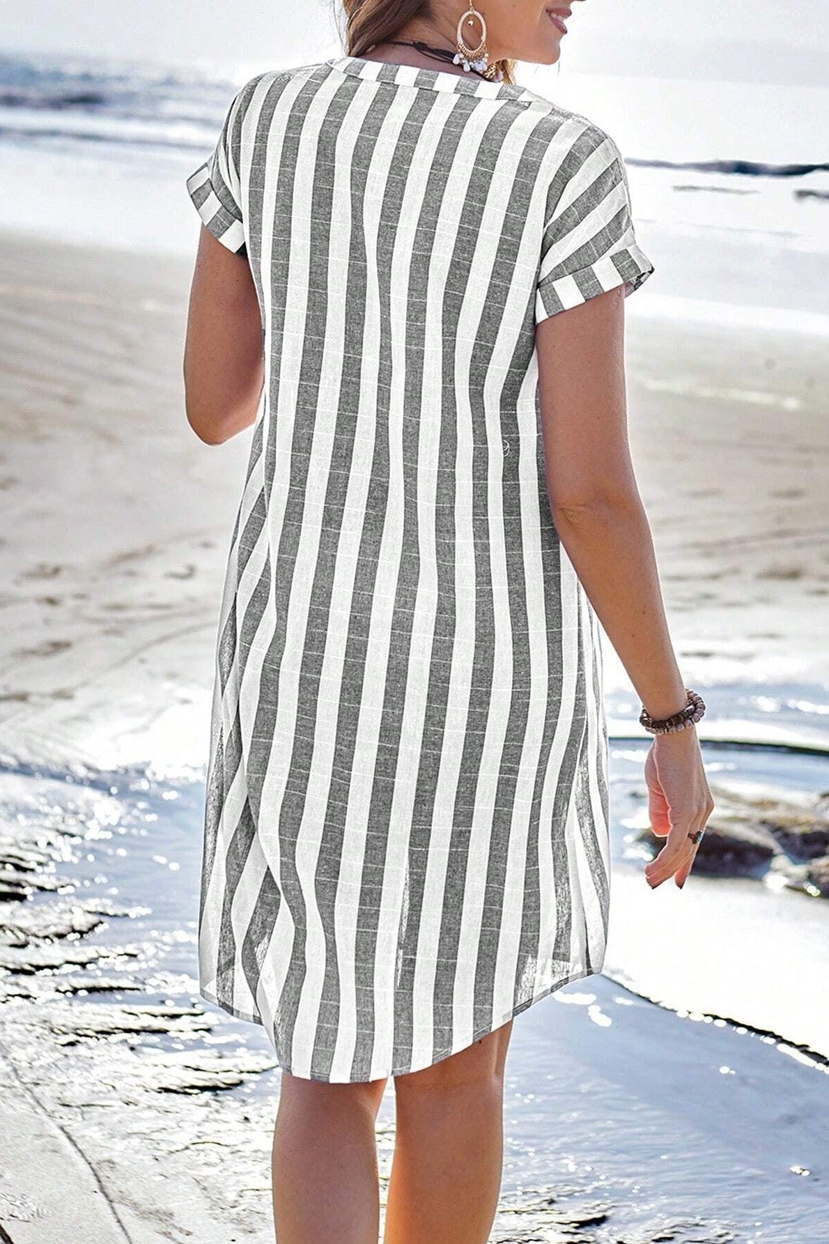 Ayla | Seabreeze Stripe Shirt Dress