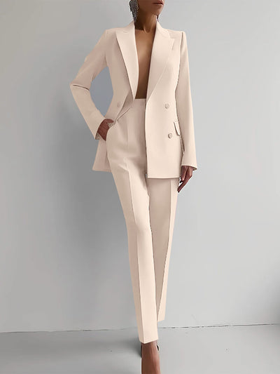 Monroe - Solid Color Blazer & Pants Set