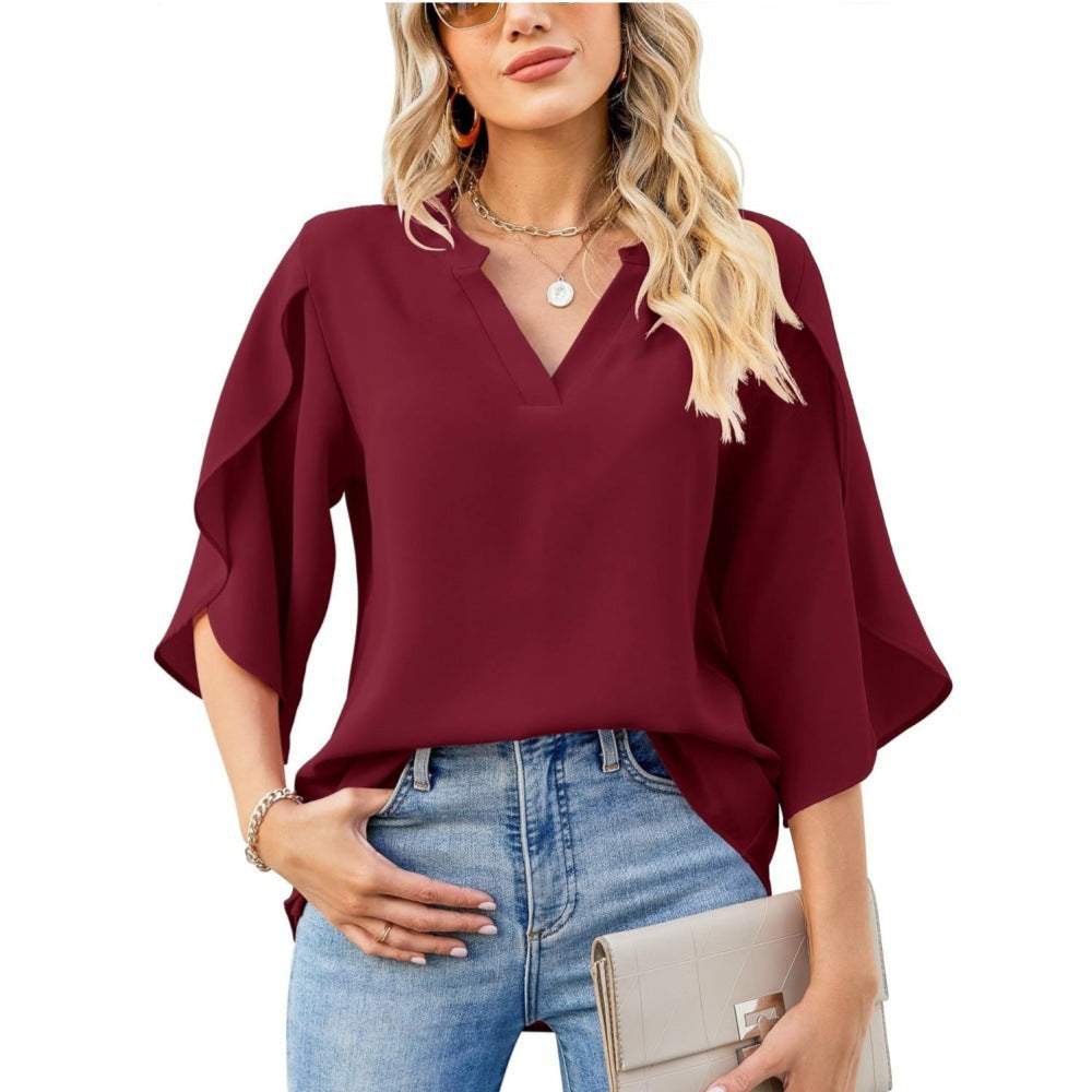 Leni | Elegant V-Neck Top