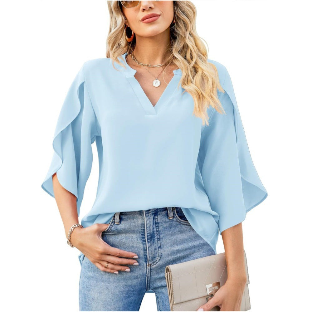 Leni | Elegant V-Neck Top