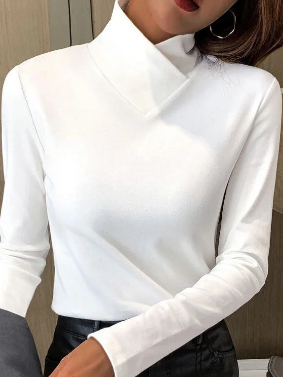 Stacy - Elegant turtleneck with high collar