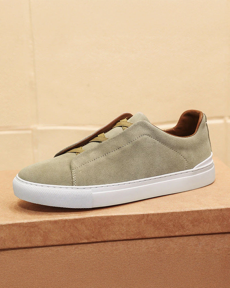 Larkin - Suede Lace-Up Sneakers