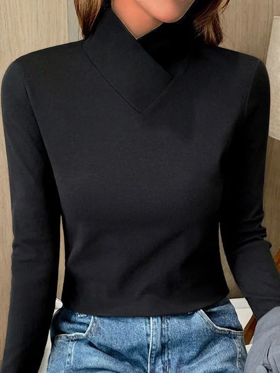 Stacy - Elegant turtleneck with high collar