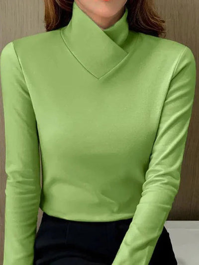 Stacy - Elegant turtleneck with high collar
