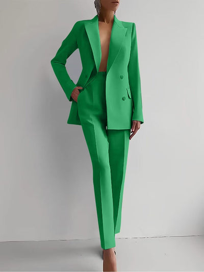 Monroe - Solid Color Blazer & Pants Set