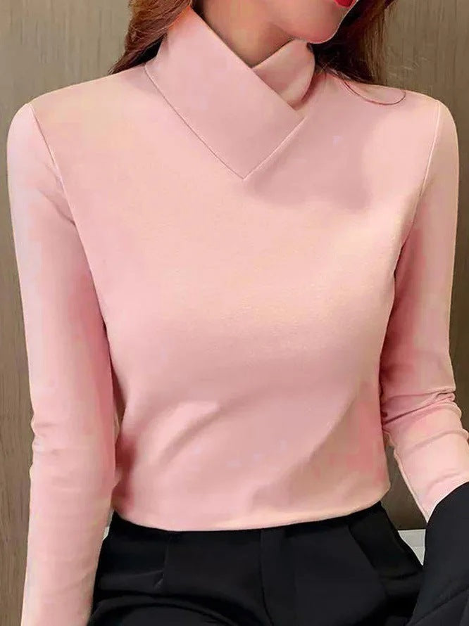 Stacy - Elegant turtleneck with high collar
