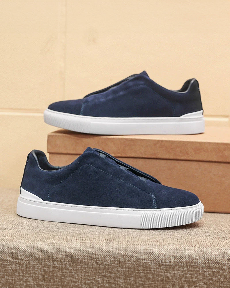 Larkin - Suede Lace-Up Sneakers
