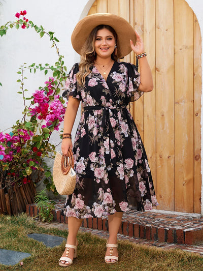 Shaia - Floral Embrace Dress