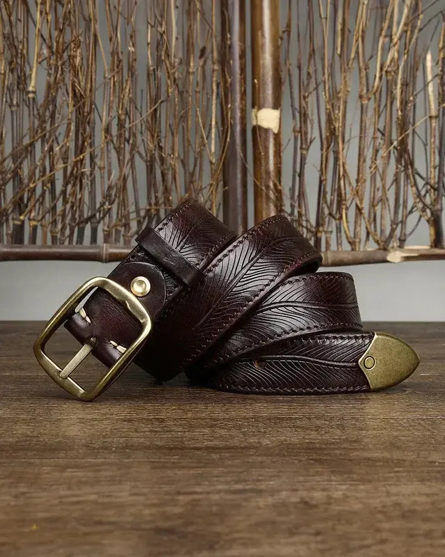 Vadim - Textured Leather Belt