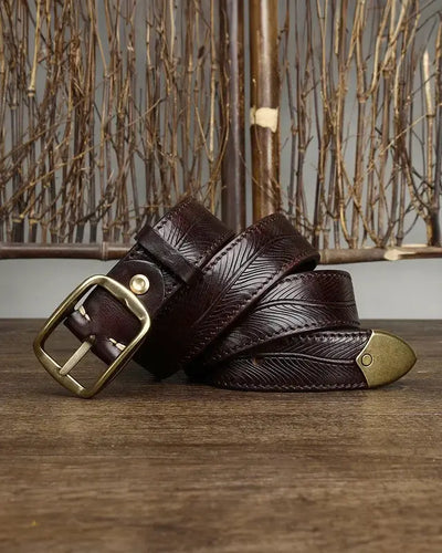 Vadim - Textured Leather Belt