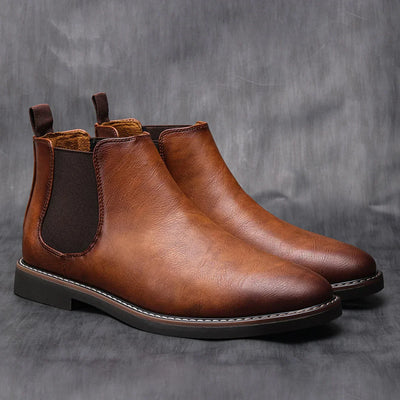Wayne - Retro Cowhide Boots