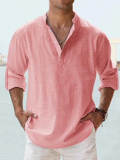 Kevin - Men's Linen Button-Up Shirt