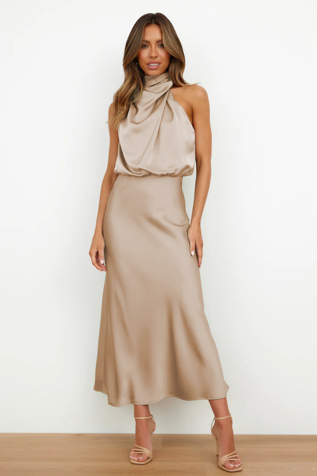 Carlina Satin Maxi Dress