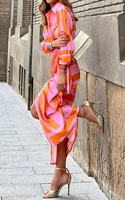 Solana - Printed Wrap Dress