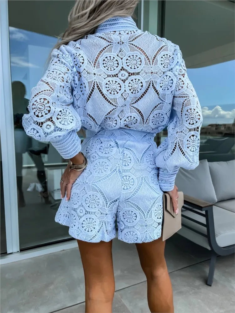 Lesley - Stylish Lace Ensemble Set