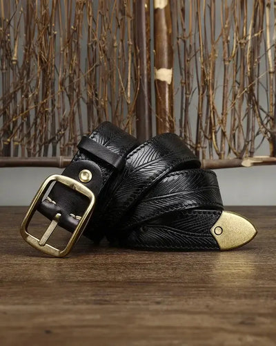 Vadim - Textured Leather Belt