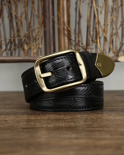 Vadim - Textured Leather Belt